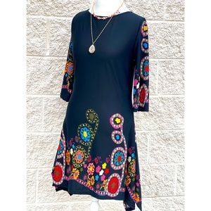 Reborn navy floral dress